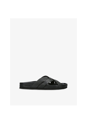 Mens Tom Ford Crossover Leather Sandals