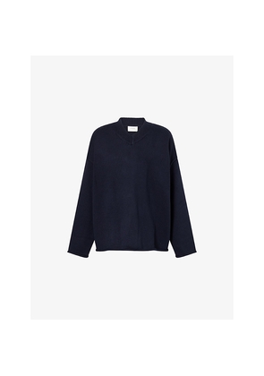 Womens Dissh Flint V-Neck Cotton-Wool Knit Jumper