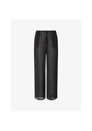 Womens Dissh Vanessa Spot-Print Woven Trousers