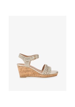 Womens Carvela Portofino Woven Wedge Sandals