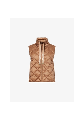 Womens Max Mara Tregic Quilted Padded Nylon Gilet