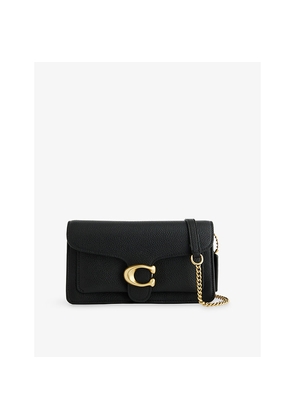 Womens Coach Tabby Leather Chain Clutch Bag