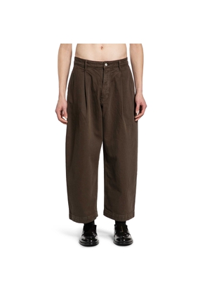 Denim Pleated Carpenter Pants