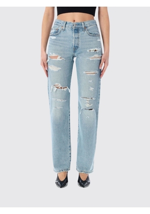 Jeans LEVI'S Woman color Denim