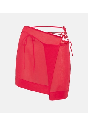 Nensi Dojaka Asymmetric wrap miniskirt