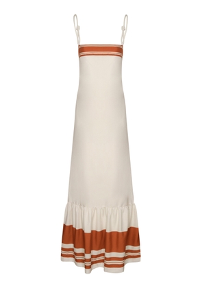 Andres Otalora Mis Raices Poplin Maxi Dress - Moda Operandi