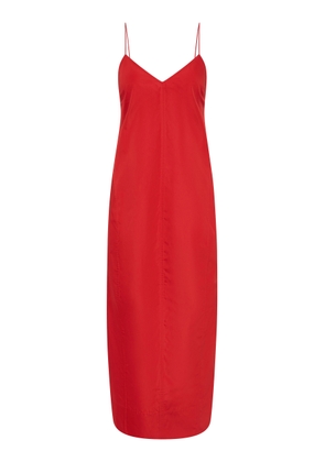 St. Agni Paper Taffeta Cocoon Midi Dress - Moda Operandi