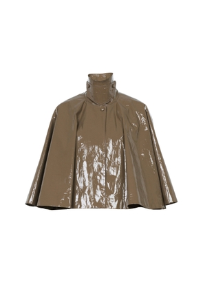 Chloé Cropped Lacquered Cotton Capelet - Moda Operandi