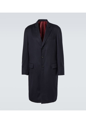 Rubinacci Single-breasted cashmere overcoat