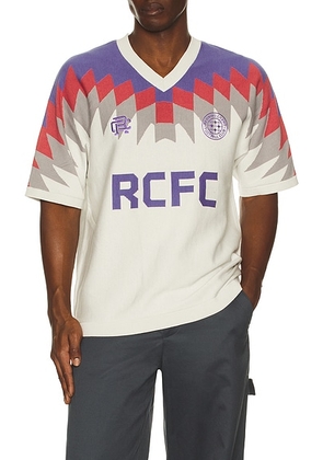 Reigning Champ Supima International Jersey in Multi - White. Size L (also in M, S, XL/1X, XXL/2X).