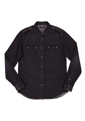 Balmain Long Sleeve Denim Shirt