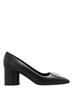 Ferragamo Black Pania New Gancio Pumps