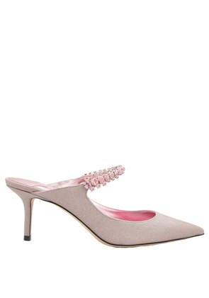 Jimmy Choo Glitter Fabric Bing 65 Mules