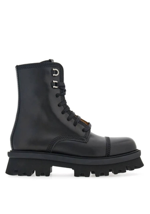Ferragamo Faraway Chunky Combat Boots