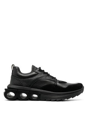 Ferragamo Black Running Leather Sneakers