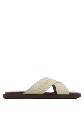 Ferragamo Fenice Crisscross Slide Sandals