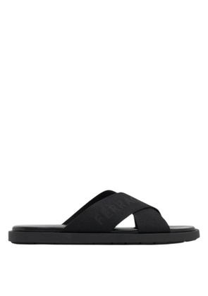 Ferragamo Fenice Crisscross Slide Sandals