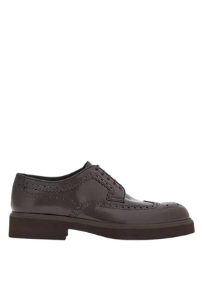 Ferragamo Perforated Detailing Derby Shoes