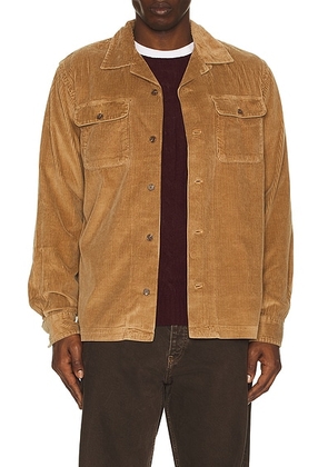 Polo Ralph Lauren Long-sleeve Wide Wale Corduroy Teton Camp Sport Shirt in Golden Brown - Brown. Size L (also in M, S, XL/1X, XXL/2X).