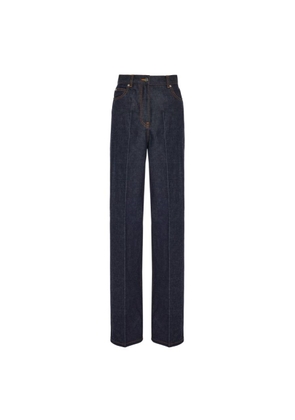 Ferragamo Wide Leg Denim Jeans