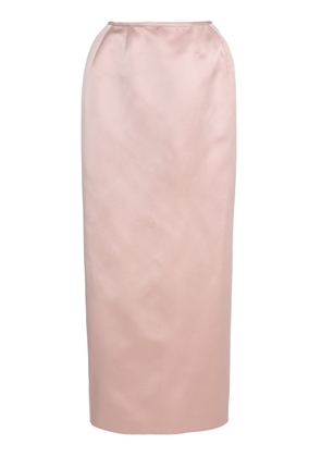DELPOZO Exclusive Architectural Silk-Satin Maxi Skirt - Moda Operandi