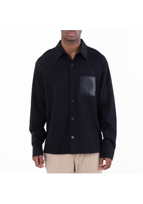 Balmain Couture Label Wool Overshirt