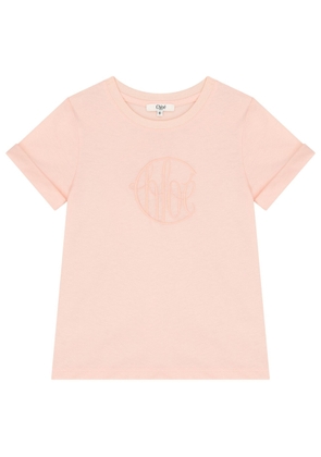 Chloe Kids Embroidered Logo Cotton T-Shirt
