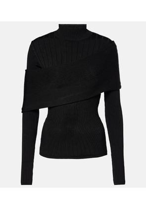 Mugler Ribbed-knit top