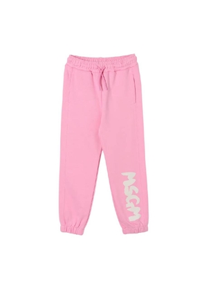 Msgm Logo-Printed Cotton Joggers