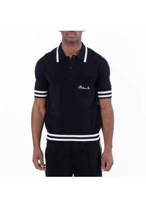 Balmain Signature Embroidery Polo Shirt