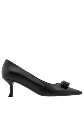 Ferragamo Black Vara Bow Pumps