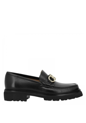 Ferragamo Mens Black Bleecker Moccasins Bit Loafers