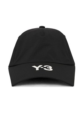 Y-3 Y-3 Utl Cap in Black - Black. Size all.