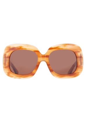 Valentino Brown Square Ladies Sunglasses VLS-180 D 59