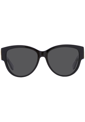 Saint Laurent Grey Oval Ladies Sunglasses SL M3 002 55