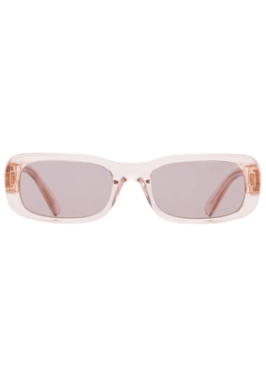 Miu Miu Brown Rectangular Ladies Sunglasses MU 08ZS 13T06I 53
