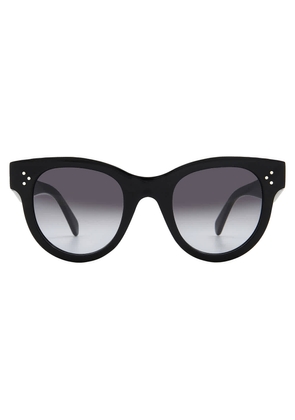 Celine Smoke Gradient Oval Ladies Sunglasses CL4003IN 01B 48