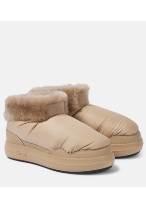 Chloe Polar shearling-lined ankle boots