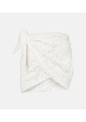 Farm Rio White Sun broderie anglaise beach cover-up