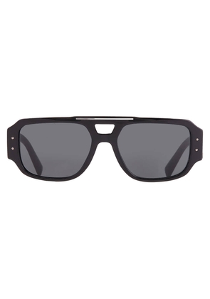 Dolce and Gabbana Dark Grey Navigator Mens Sunglasses DG4482 501/87 57