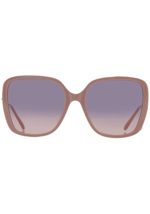 Chloe Blue Gradient Square Ladies Sunglasses CH0173S 003 57