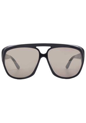 Tom Ford Jayden Roviex Grey Brown Mirror Pilot Mens Sunglasses FT1103 01L 61