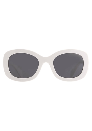 Prada Dark Grey Oval Ladies Sunglasses PR A13S 1425S0 54