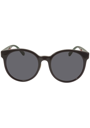 Gucci Grey Round Ladies Sunglasses GG0416SK 002 55