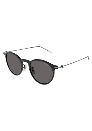 MontBlanc Grey Oval Mens Sunglasses MB0097S 005 50
