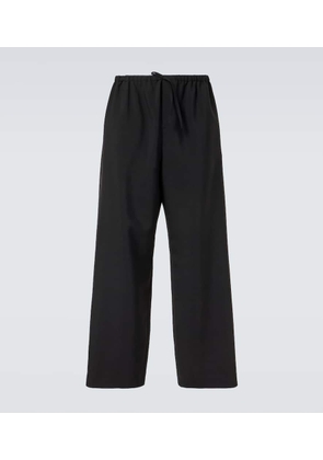 The Row Donatello mid-rise wool wide-leg pants