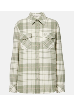 God's True Cashmere Tartan cashmere shirt