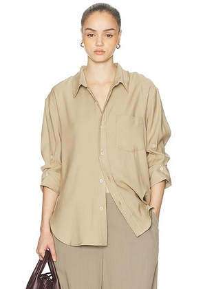 Citizens of Humanity Kayla Shirt in Mojave - Tan. Size L (also in M, S, XL, XS).