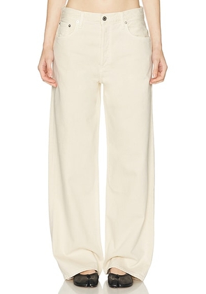 AGOLDE Low Slung Baggy Jeans in Brown Rice - Beige. Size 23 (also in 24, 25, 26, 27, 28, 29, 30, 31, 32, 33, 34).