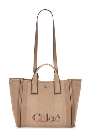 Chloe Medium Carry Tote Bag in Deep Taupe - Brown. Size all.